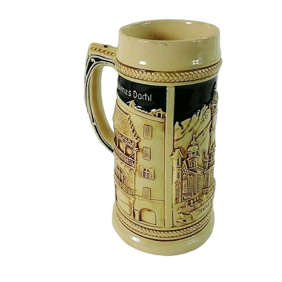 Beer Mug Stein Innsbruck with Goldenes Dachl Triumphpfore Buildings 7" Tall - Picture 5 of 12